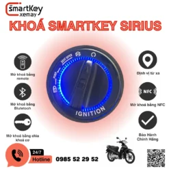Bộ Khóa Smartkey Sirius mới nhất 2024