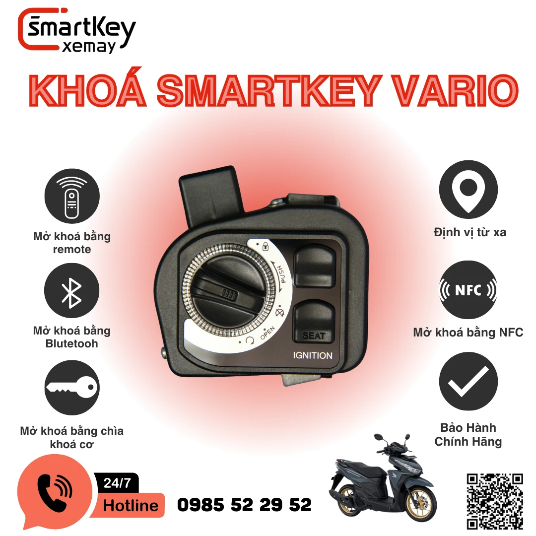 Khóa Smartkey Vario 2017
